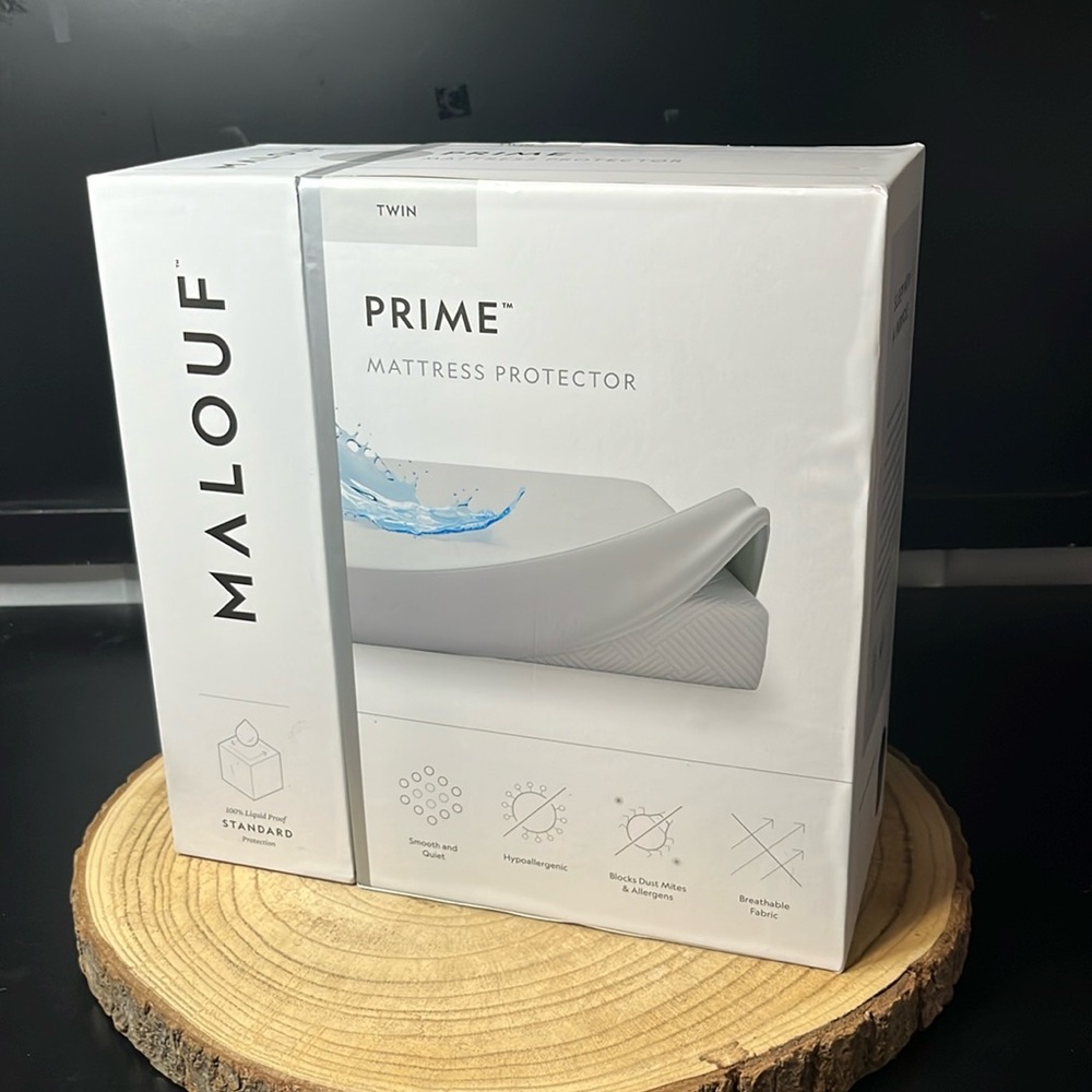 Twin size mattress protector NEW Prime Malouf rest easy breathable & waterproof